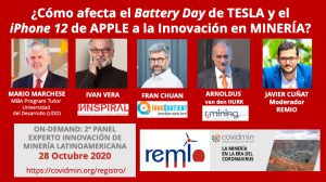 Panel Experto de Innovación en Minería COVIDMIN REMIO Panel Experto de Innovación en Minería COVIDMIN REMIO