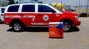 Generador solar para bomberos