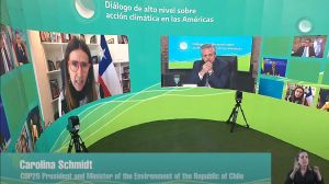 Ministra Schmidt hace especial llamado a grandes emisores para enfrentar el cambio climático con sentido de urgencia Ministra Schmidt hace especial llamado a grandes emisores para enfrentar el cambio climático con sentido de urgencia