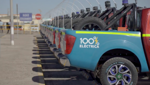 Flota de camionetas eléctricas de Centinela es la más grande de la industria minera chilena y permitirá disminuir más de 5.500 toneladas de Co2 anuales Flota de camionetas eléctricas de Centinela es la más grande de la industria minera chilena y permitirá disminuir más de 5.500 toneladas de Co2 anuales