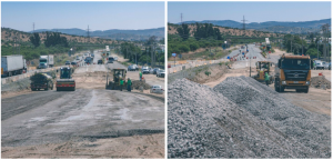 Utilizan áridos 100% reciclados proveniente de la demolición de postes de alumbrado público en tramo de la Ruta de la Fruta